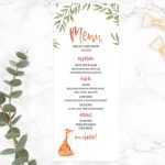 10+ Baby Shower Menu Designs - Psd, Ai, Docs, Pages | Examples intended for Baby Shower Menu Template Free