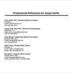 25 Beautiful Professional References Template Sample For Business Reference Template Word