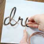 25 Creative Diy Wire Projects 2018 Regarding Wire Hanger Letter Template