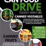 40 Canned Food Drive Flyer | Desalas Template Within Canned Food Drive Flyer Template