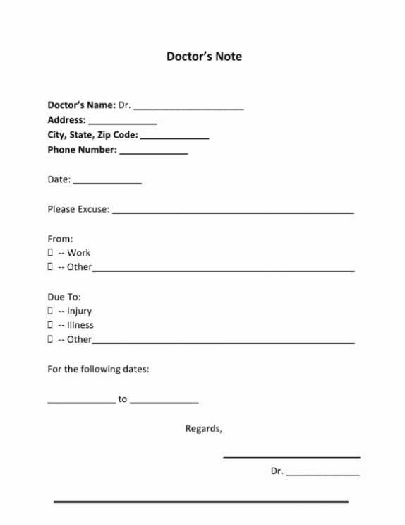 42 Fake Doctor'S Note Templates For School & Work - Printabletemplates Inside Hospital Note For Work Template