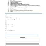 46 Effective Meeting Agenda Templates ᐅ Templatelab In Blank Meeting Agenda Template