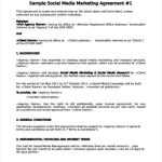 5+ Restaurant Social Media Marketing Agreement Templates – Pdf | Free Inside Radio Advertising Agreement Template