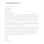 60+ Sample Business Letters – Doc, Pdf | Free & Premium Templates With Thank You For Meeting Email Template