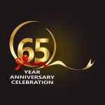 65 Year Anniversary Vector Template Design Illustration 2099980 Vector With 65 Label Template