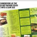 A4 Menus Takeaways Standard Half Fold – Menu Printing Uk Pertaining To Half Fold Menu Template