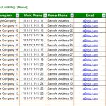 Basic Contact List Template – Dotxes Inside Free Business Directory Template