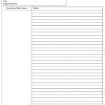 Blank Cornell Notes Template Notes Word Doc Throughout Avid Cornell Notes Template Pdf