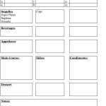 Blank Printable Party Menu Archives – Running A Household Regarding Free Printable Dinner Menu Template
