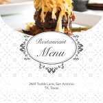 Blank Restaurant Menu Design Template In Psd, Word, Publisher Regarding Empty Menu Template