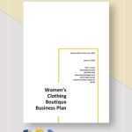 Boutique Business Plan Template – 22+ Free Pdf, Word Format Download Within Clothing Store Business Plan Template Free