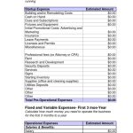 Business Budget Template Pdf Free Downloads Start Up Business Bud With Regard To Business Budgets Templates