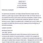 Business Curriculum Vitae Template – 8 Free Word, Pdf Documents Regarding Business Analyst Documents Templates