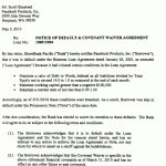 Charleston Basics Inc – Form 10 Q – Ex 10.3 – Notice Of Default And Throughout Notice Of Default Letter Template