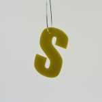Christmas Hanging Decoration Letter Initial Gold Effect – Pos Display Shop Intended For Wire Hanger Letter Template