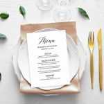 Dinner Party Menu Template Editable Pdf Wedding Buffet Menu | Etsy With Diner Menu Template