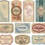 Editable Vintage Label Template Free Vector Download (38,495 Free For Antique Labels Template