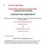 Free 14+ Cleaning Contract Samples In Pdf | Ms Word | Google Docs | Pages Throughout Commercial Cleaning Service Agreement Template