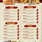Free 18+ Menu Flyer Templates In Psd | Eps | Pdf Inside Free Printable Restaurant Menu Templates