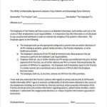 Free 20+ Confidentiality Agreement Forms In Pdf | Ms Word With Regard To Training Agreement Between Employer And Employee Template