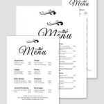 Free 23+ Sample Dinner Menu Templates In Pdf | Ms Word Inside Free Printable Dinner Menu Template