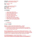 Free Annual Meeting Minutes Template | Sample – Word | Pdf – Eforms Regarding Minute Meeting Template Free