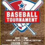 Free Baseball Tournament Flyer Template Of Baseball Fundraiser Flyer Pertaining To Baseball Fundraiser Flyer Template