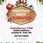 Free Chalkboard Christmas Flyer Template – Word, Apple Pages, Psd With Christmas Flyer Template Word