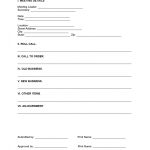 Free Llc Meeting Minutes Template | Sample – Pdf | Word – Eforms Regarding Minute Meeting Template Free