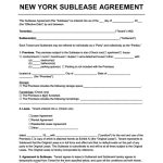 Free New York Sublease Agreement | Legal Templates [Pdf & Word] With Regard To Sublease Commercial Agreement Template