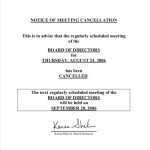 Hoa Meeting Notice Template Database Intended For Meeting Notice Template