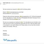 How To Get A Refund On Terminal Fees & Taxes: Cebu Pacific, Airasia Throughout Bank Charges Refund Letter Template