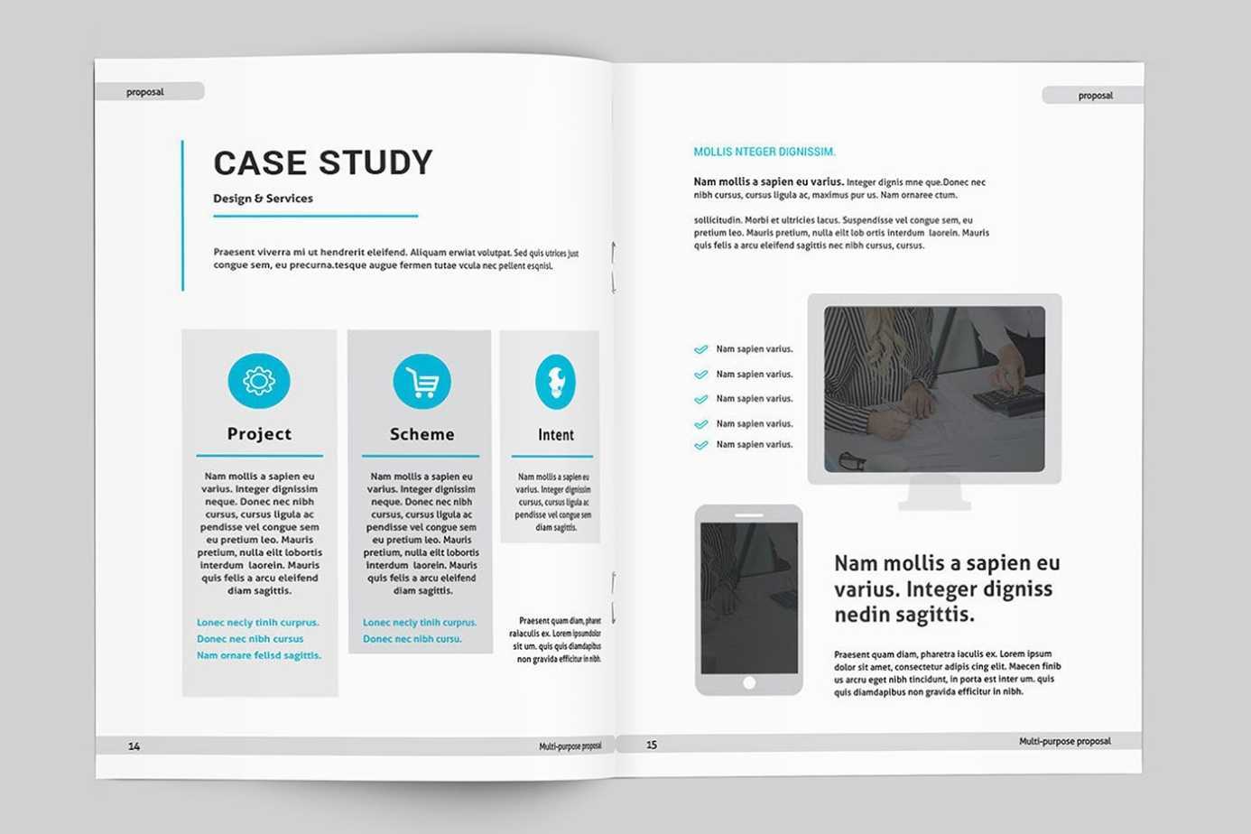 Indesign Business Proposal Template On Behance For Business Plan Template Indesign