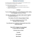 Invitation For Meeting With Regard To Email Template For Meeting Invitation