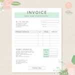 Invoice Template Photography Invoice Business Invoice | Etsy Uk Inside Business Invoice Template Uk