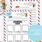 Kids Pen Pal Printable Letter Templates For Kids Letter – Etsy Within Pen Pal Letter Template