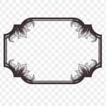 Label Template Sticker – Text Box Border Png Download – 600*600 – Free Within Black And White Label Templates