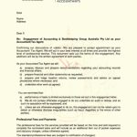 Letter Of Engagement Bookkeeping Template Australia — Db Excel In Bookkeeping Letter Of Engagement Template