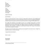 Libreng College Acceptance Letter Sample Regarding College Acceptance Letter Template