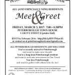 Meet And Greet Flyer March 3 | Peterborough Nh Economic Development Throughout Meet And Greet Flyers Templates