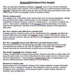 Non Profit Business Plan Templates | Room Surf For Sample Non Profit Business Plan Template