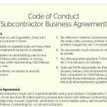 Playing By The Rules: Subcontractor Agreement | Remodeling Intended For Business Ethics Policy Template