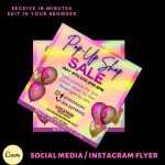 Pop Up Shop Flyer Template Instagram Hair Flyer Give Away | Etsy Throughout Boutique Flyer Template Free