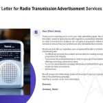 Radio Transmission Advertisement Proposal Powerpoint Presentation Within Radio Advertising Agreement Template