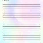 Rainbow Notes Template Notes Printable Lecture Notes Doctor | Etsy For Lecture Note Template