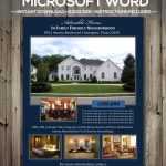 Real Estate Flyer Template Microsoft Word .Docx Version Within Publisher Real Estate Flyer Templates