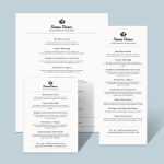 Simple Baby Shower Menu Template – Google Docs, Illustrator, Indesign In Baby Shower Menu Template
