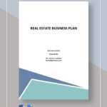 Simple Real Estate Business Plan Template – Google Docs, Word Inside Real Estate Agent Business Plan Template Pdf