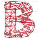 Wireframe Letters Alphabet By Deree | Graphicriver Pertaining To Wire Hanger Letter Template